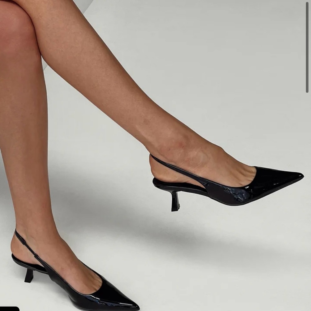 Princess Polly Bellini black heels